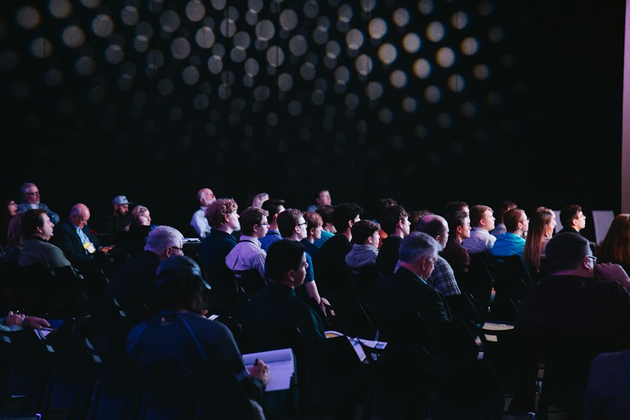 Public d'un salon professionnel